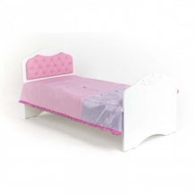 Купить подростковая кровать abc-king princess №2 со стразами сваровски без ящика 160x90 см pr-1005-160