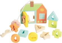 Купить деревянная игрушка classic world сортер домик с ключиками cw20143