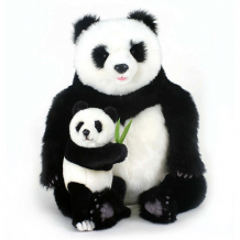 Купить мягкая игрушка hansa панда с детенышем ( id 15674446 )