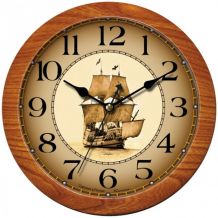 Купить часы камелия настенные круглые корабль 