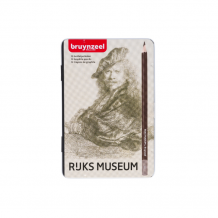 Купить bruynzeel набор чернографитных карандашей the rijksmuseum автопортрет рембрандт 12 шт. 63011012