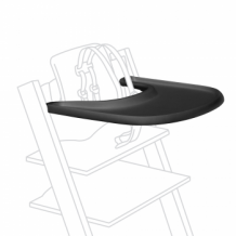 Купить столик-поднос stokke tray для стульчика tripp trapp, черный stokke 996941442