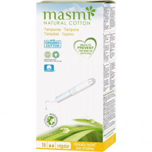 Купить masmi гигиенические тампоны regular из органического хлопка с аппликатором 16 шт. 00027