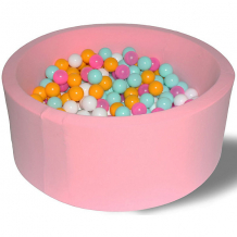 Купить сухой бассейн hotenok "розовый цветок" 40 см, 200 шариков ( id 9633742 )