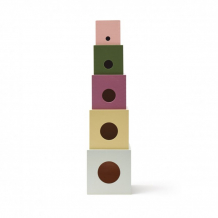 Купить деревянная игрушка kid's concept кубики aiden 5 элементов 1000451