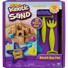 Купить игровой набор kinetic sand "кинетический песок: веселая пляжная игра" ( id 12356389 )