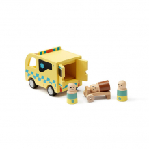 Купить деревянная игрушка kid's concept игрушечная скорая помощь серия aiden 1000601