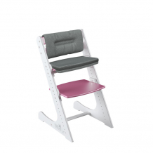 Купить стульчик для кормления конёк горбунёк растущий и подушки комфорт бело-розовый 
