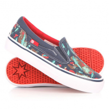 Слипоны детские DC Trase Slip-on Navy/Red синий,мультиколор ( ID 1152260 )