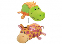 Купить мягкая игрушка 1 toy вывернушка крокодильчик и жираф с ароматом 40 см т13924