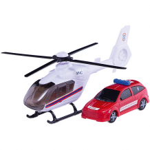 Купить машинка "air emerg.team" пожарная c вертолетом, звук,свет 1:48, autotime ( id 5584146 )
