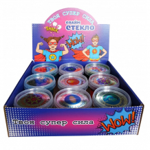 Купить развивающая игрушка слайм стекло набор в боксе разных видов 9 шт по 90 гр. box-steklo