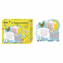 Купить деревянная игрушка avenir пазл для малышей с текстурными вставками животные фермы pz195059