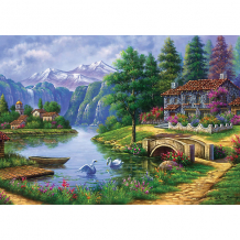 Купить пазл art puzzle деревня у озера, 1500 деталей ( id 15101442 )
