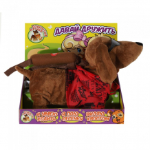 Купить интерактивная игрушка пушистые друзья собачка на мягком поводке jb0571980