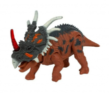 Купить интерактивная игрушка kiddieplay фигурка динозавра трицератопс 12618