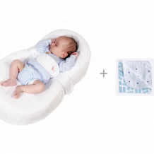 Купить матрас farla кокон-люлька для новорожденного baby shell и одеяло mjolk двустороннее краски/звезды 