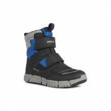 Купить ботинки зимние geox flexyper, черный, серый, синий mothercare 997274952