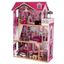 Купить kidkraft кукольный домик амелия с мебелью (15 предметов) 65093_ke