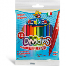 Купить набор фломастеров carioca doodles, 12 цветов ( id 8304057 )