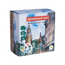 Купить деревянная игрушка clever energy пазл акварельные города лондон 5232
