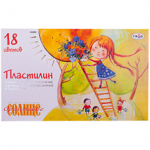 Купить пластилин "оранжевое солнце", 18 цв., гамма ( id 4792732 )