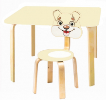 Купить polli tolli комплект детской мебели мордочки с ванильным столиком 