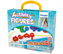 Купить развивающая игрушка miniland обучающий набор со шнуровкой activity figures в чемоданчике 45302