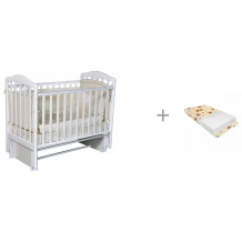Купить детская кроватка антел алита 3/5 автостенка маятник универсальный и матрас baby elite prima 