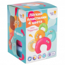 Купить набор легкого пластилина для детской лепки из 4 цветов genio kids-art genio kids-art 997160316