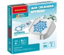 Bondibon Настольная логическая игра БондиЛогика Мои снежинки Кружево ВВ5078