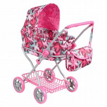 Купить коляска-люлька для кукол melobo с сумкой, фиолетовый ( id 10682321 )