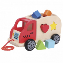Купить деревянная игрушка new cassic toys грузовик-сортер 10564