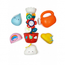 Купить яигрушка набор игрушек для ванной в саду с мельницей и формочками 12306