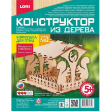 Купить конструктор lori конструктор из дерева кормушка для птиц набор №2 фн-007