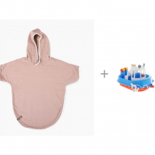 Купить happy baby пляжное пончо 50583 и игрушка для ванны кораблик юнга форма 