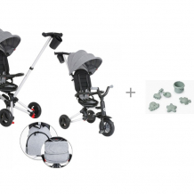 Купить велосипед трехколесный q-play nova plus и набор для игры с песком 50631 happy baby 