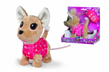 Купить chi-chi love интерактивная плюшевая собачка на кабельном ду 20 см 5893447