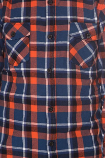 Купить рубашка в клетку детская globe corsair junior shirt blue/orange оранжевый,синий ( id 1100574 )