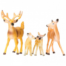 Купить masai mara набор фигурок мир диких животных семья оленей (4 предмета) mm201-001