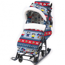 Купить санки-коляска ника детям 7-5, в стиле лего ( id 12865819 )