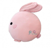Купить kawaii factory игрушка-подушка круглый заяц 55 см kw178-00021