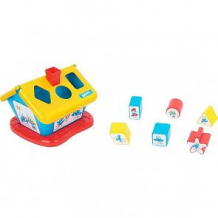 Купить развивающая игрушка полесье смурфики домик логический № 3 с 6 кубиками 21 x 17 x 22.5 см ( id 7306825 )