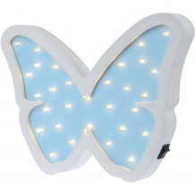 Купить светильник настенный ночной лучик «бабочка», голубой ( id 12370854 )