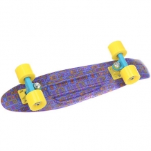 Купить скейт мини круизер пластборды jeans 1 purple/blue/yellow 6 x 22.5 (57.2 см) фиолетовый,синий,желтый ( id 1179219 )