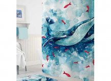 Купить tropikhome шторы для ванн полиэстер digital printed whale 180х200 см trp.sc.dp.whale