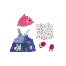 Купить одежда для куклы baby born "джинсовая коллекция", платье ( id 8596890 )