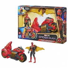 Купить hasbro spider-man f1110 фигурка человек-паук на мотоцикле