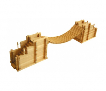 Купить деревянная игрушка теремок сказочный мост 239 деталей к609