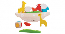 Купить деревянная игрушка plan toys головоломка балансирующая лодка 5136